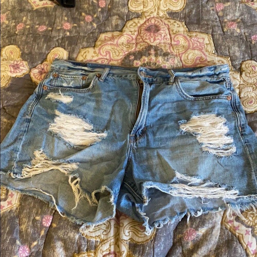 MidRise AE denim shorts